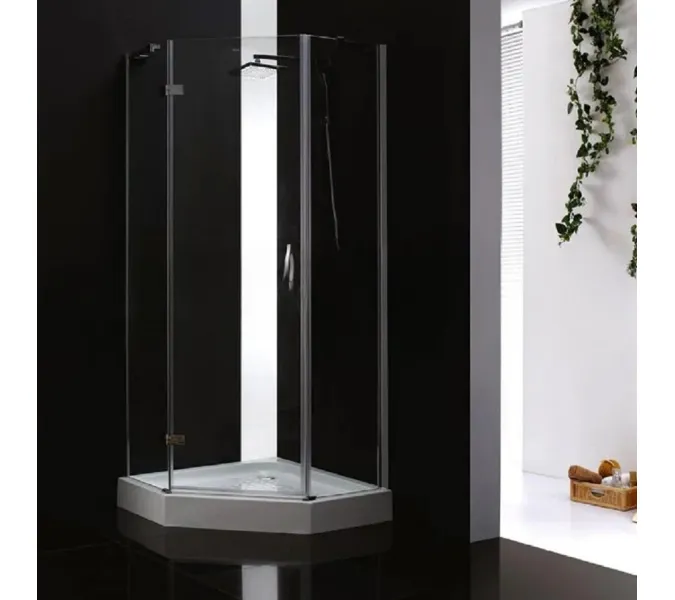 Душевой уголок CEZARES BERGAMO-W-P-1-C-Cr-L/R-IV, Цвет профиля: Хром, Выбрать размер: 100х100, Ориентация: левая