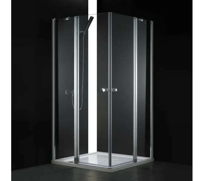 Душевой уголок CEZARES ELENA-W-A-22-C-Cr, Цвет стекла: Прозрачный, Цвет профиля: Хром, Выбрать размер: 100х100