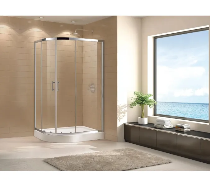 Душевой уголок CEZARES ECO-O-RH-2-C-Cr, Цвет профиля: Хром, Выбрать размер: 100х80, изображение 2