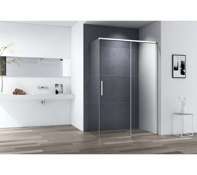 Душевой уголок CEZARES DUET SOFT-AH-1-C-Cr, Цвет профиля: Хром, Выбрать размер: 110х100, изображение 2