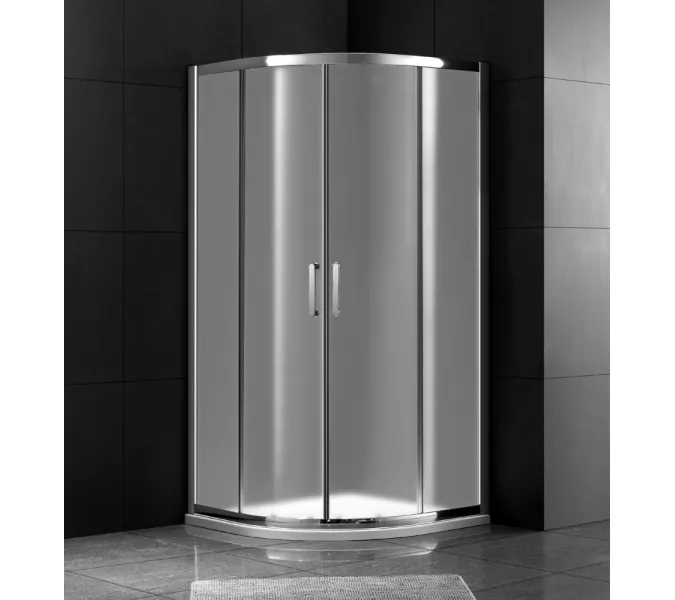 Душевой уголок Gemy Victoria S30062M   матовое стекло, Цвет стекла: матовое, Цвет профиля: Хром, Выбрать размер: 80х80, изображение 2