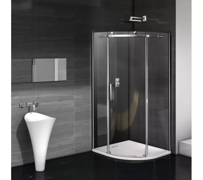 Душевой уголок Good Door Galaxy R -C-CH без поддона, Выбрать размер: 90x90, Цвет стекла: прозрачное, Выбрать цвет: Хром