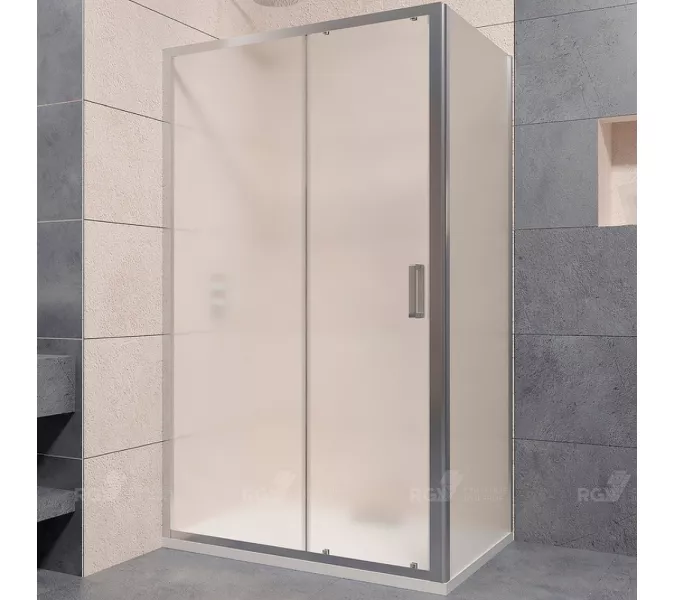 Душевой уголок RGW PA-76 (PA-016 + Z-050-2) матовое, Цвет стекла: матовое-сатинат, Цвет профиля (вариация): Хром, Выбрать размер: 1200x800, изображение 2