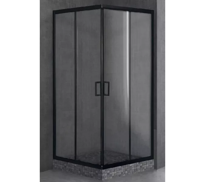 Душевой уголок Royal Bath RB HPD RB HP прямоугольный, Цвет стекла: прозрачное, Высота поддона: Приобретается отдельно, Цвет профиля: Черный, Выбрать размер: 90x80, Ориентация: универсальная