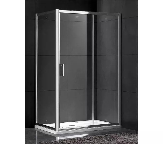Душевой уголок Gemy Victoria прямоугольный, Цвет стекла: прозрачное, Цвет профиля: Хром, Выбрать размер: 70х100, изображение 2