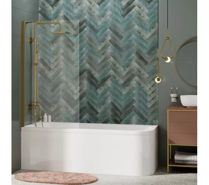 Стеклянная шторка на ванну WasserKRAFT Aisch 55P01-80 Fixed, изображение 5