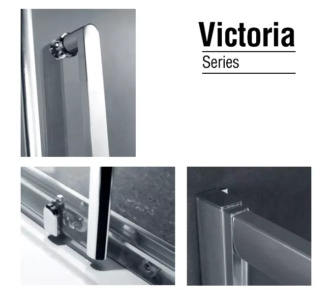 Душевой уголок Gemy Victoria S30181, Цвет стекла: прозрачное, Цвет профиля: Хром, Выбрать размер: 80х120, изображение 3