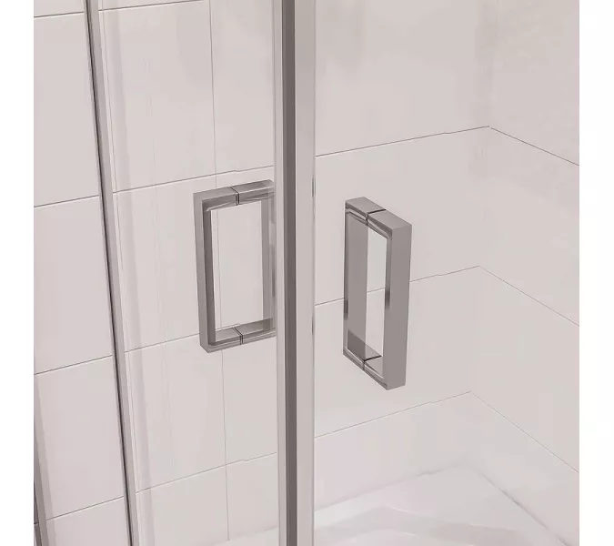 Душ. ограждение NG-6608-08/6609-08 квадрат, двери раздвижные, без поддона, Выбрать размер: 90x90, изображение 4