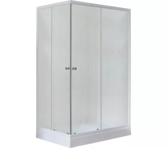 Душевой уголок Royal Bath RB HPD RB HP прямоугольный, Цвет стекла: матовое, Высота поддона: Низкий, Цвет профиля: Белый, Выбрать размер: 120x80, Ориентация: правая
