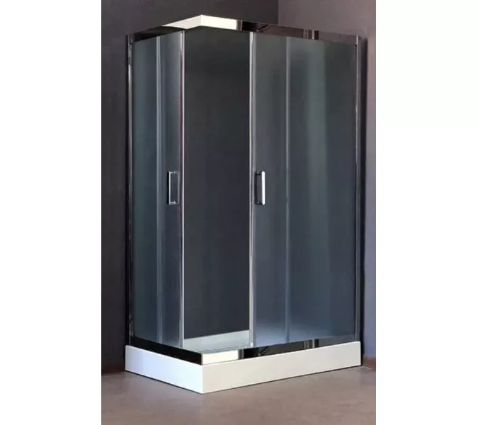 Душевой уголок Royal Bath RB HPD RB HP прямоугольный, Цвет стекла: матовое, Высота поддона: Низкий, Цвет профиля: Хром, Выбрать размер: 120x80, Ориентация: правая