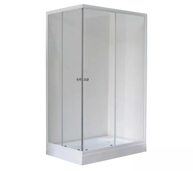 Душевой уголок Royal Bath RB HPD RB HP прямоугольный, Цвет стекла: прозрачное, Высота поддона: Низкий, Цвет профиля: Белый, Выбрать размер: 120x80, Ориентация: правая