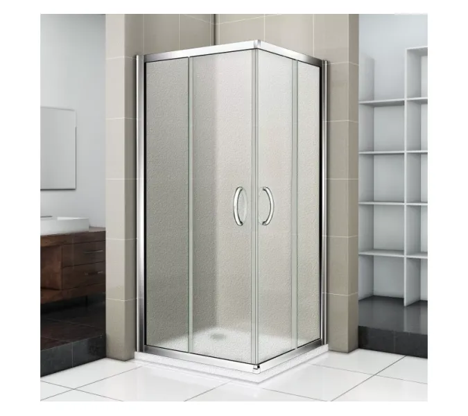 Душевой уголок Good Door Infinity CR без поддона, Выбрать размер: 80x80, Цвет стекла: рифленое, изображение 2