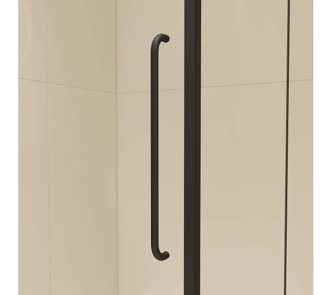 Душевой уголок RGW CL-046B, Цвет стекла: прозрачное, Цвет профиля: Черный, Выбрать размер: 900x800, изображение 4