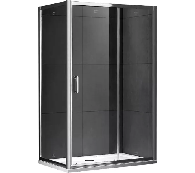 Душевой уголок Gemy Victoria прямоугольный, Цвет стекла: прозрачное, Цвет профиля: Хром, Выбрать размер: 70х100