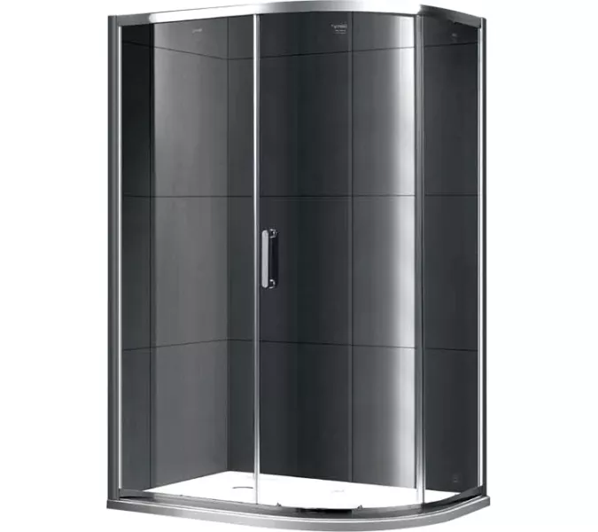 Душевой уголок Gemy Victoria S30181, Цвет стекла: прозрачное, Цвет профиля: Хром, Выбрать размер: 80х120