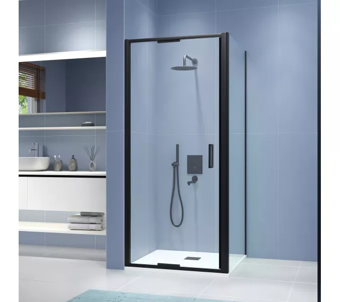 Душевой уголок RGW SV-145B, Цвет стекла: прозрачное, Цвет профиля: Черный, Выбрать размер: 1000x700