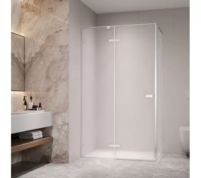 Душевой уголок RGW SV-040 матовое/хром, Цвет стекла: матовое, Цвет профиля: Хром, Выбрать размер: 1000x900