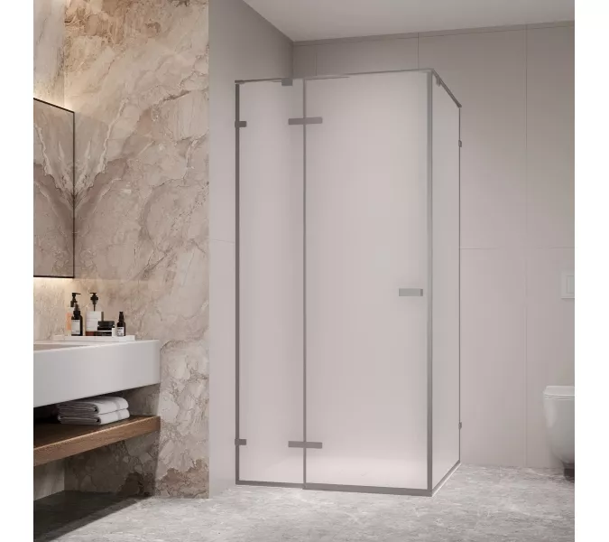 Душевой уголок RGW SV-030Gg, Цвет стекла: матовое, Цвет профиля: Серый, Выбрать размер: 1000x1000