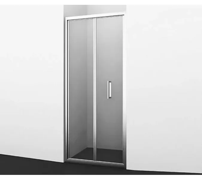 Душевая дверь WasserKRAFT Weser 78F04, Цвет стекла: прозрачное, Цвет профиля: Хром, Выбрать размер: 90, изображение 5