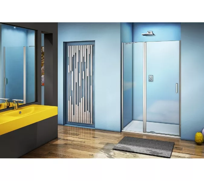 Душевая дверь распашная Good Door FANTASY WTW, Выбрать размер: 100, Цвет стекла: прозрачное