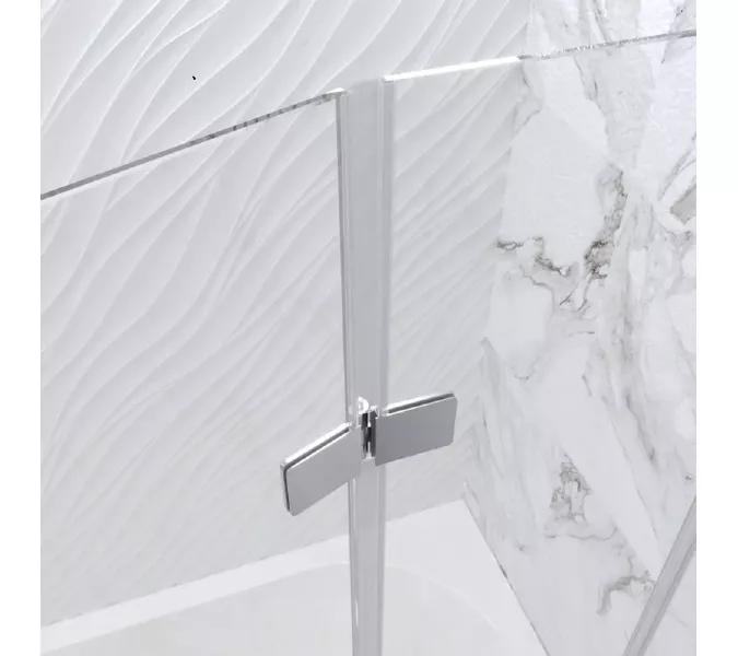 Душевая шторка Radomir Смайл складная на ванну 4/5 секционная Chrome, Внешний вид: 4 секции, изображение 2