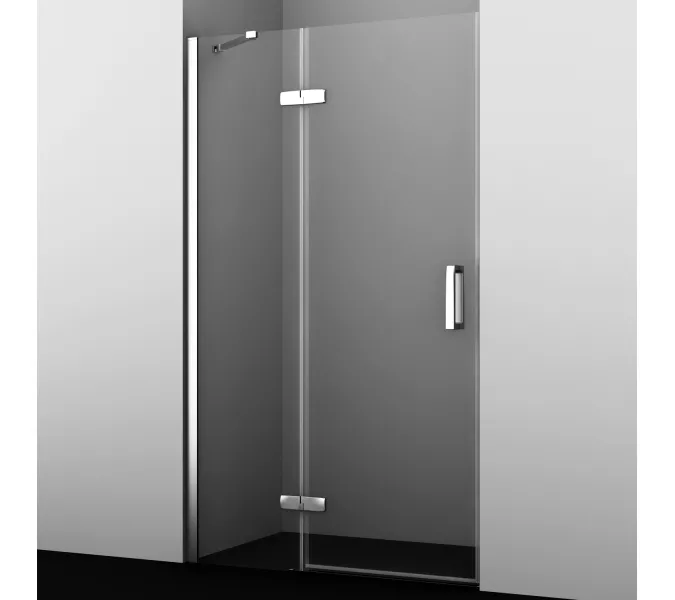 Душевая дверь WasserKRAFT Aller 10H05, Цвет стекла: прозрачное, Ориентация: Левая, Выбрать цвет: Хром