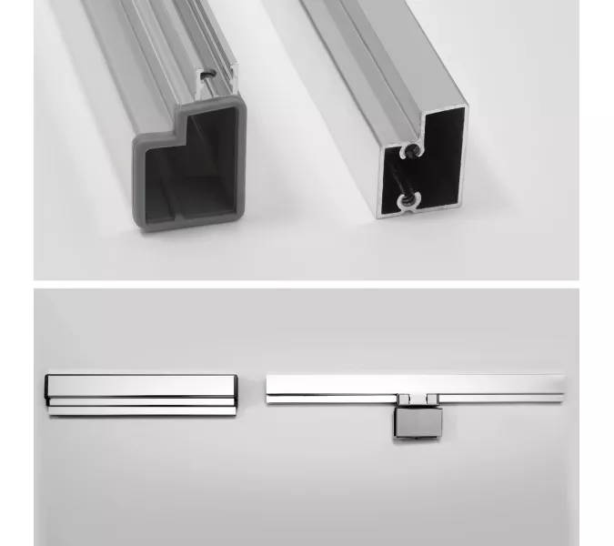 Душевая дверь WasserKRAFT Berkel телескоп. профиль, Выбрать размер: 80, изображение 6