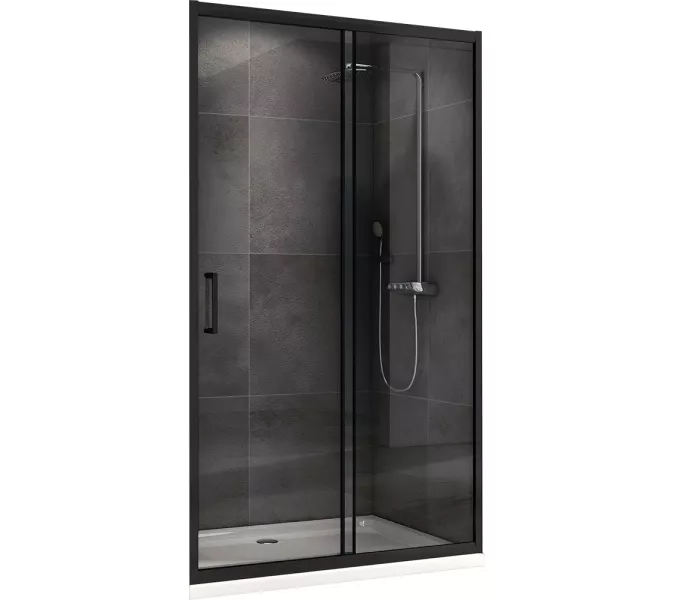 Душевая дверь ABBER Schwarzer Diamant прозрачное/черный/H-195см