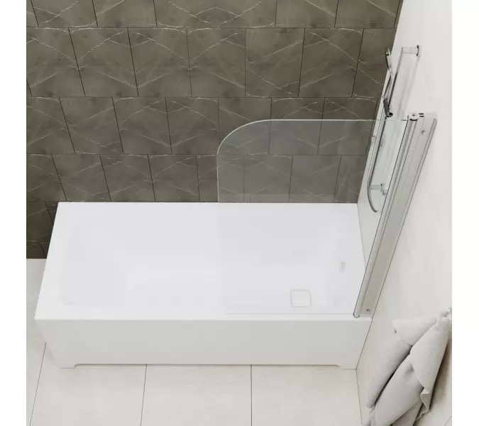 Шторка на ванну Triton Соло 75, Цвет профиля: Хром, изображение 2