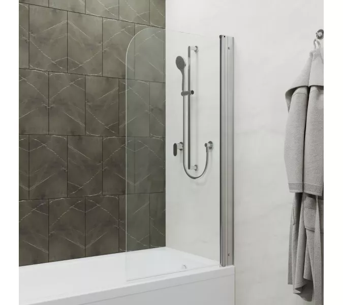 Шторка на ванну Triton Соло 75, Цвет профиля: Хром