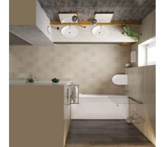 Шторка на ванну Triton Соло 75, Цвет профиля: Хром, изображение 5