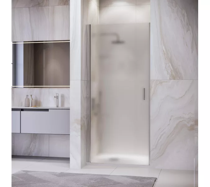 Душевая дверь RGW LE-003, Цвет стекла: матовое-сатинат, Цвет профиля (вариация): Хром, Выбрать размер: 60