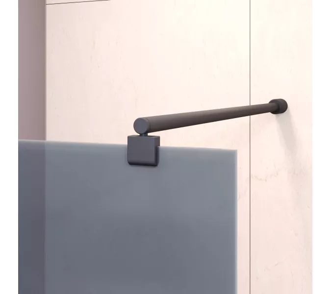 Шторка на ванну RGW SC-050B, Цвет стекла: тонированное, Цвет профиля: Черный, Выбрать размер: 70, изображение 2