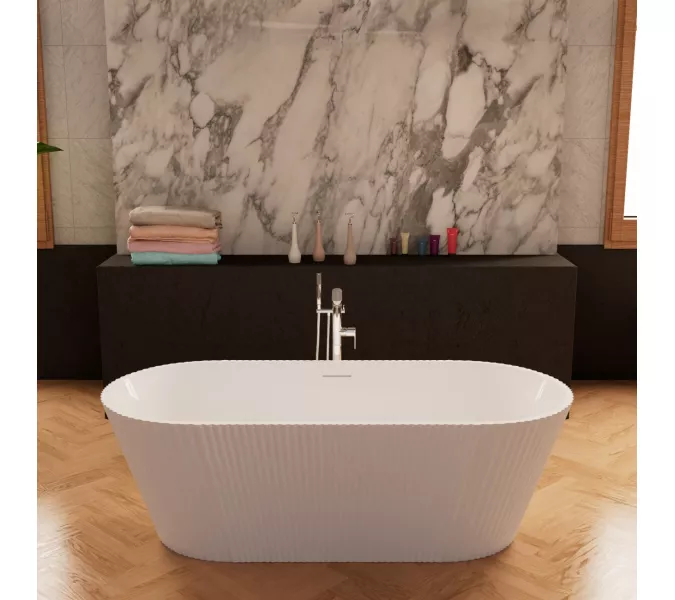 Ванна акриловая Frank F6103 White  170х75, Выбрать цвет: Белый