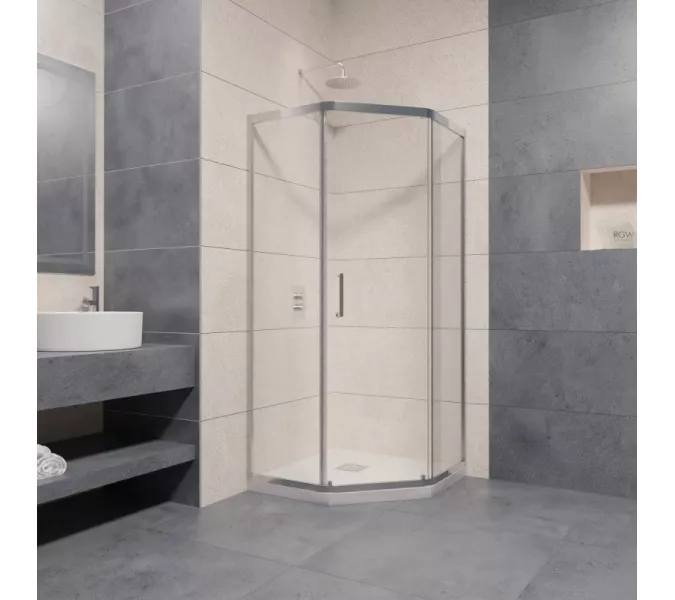 Душевой уголок RGW PA-86, Цвет стекла: прозрачное, Цвет профиля (вариация): Хром, Выбрать размер: 900x900, изображение 3