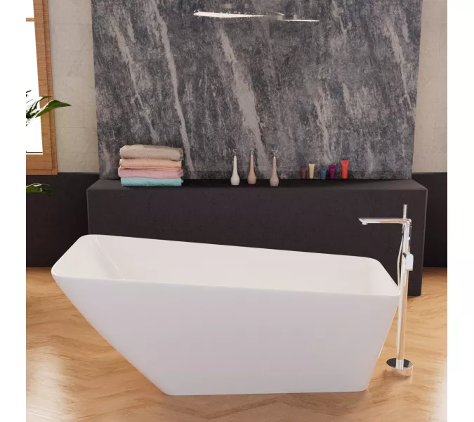 Ванна акриловая Frank F6106 White 170х80, Выбрать цвет: Белый