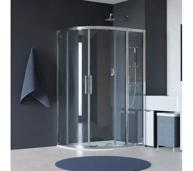 Душевой уголок RGW HO-62 (HO-51 + Z-42), Цвет стекла: прозрачное, Цвет профиля (вариация): Хром, Выбрать размер: 1000x1300