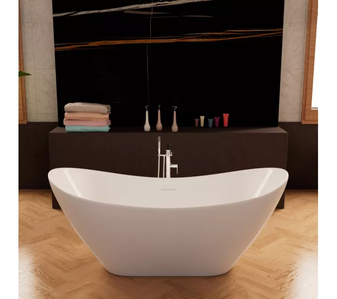 Ванна акриловая Frank F6107 White 170х75, Выбрать цвет: Белый