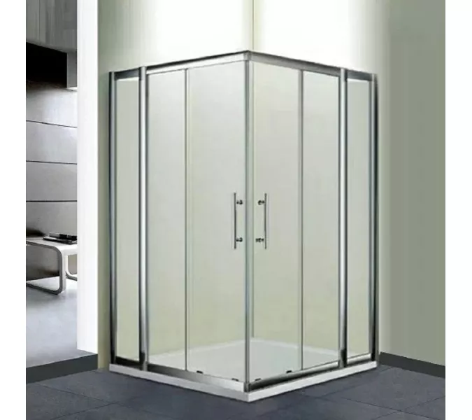 Душевой уголок RGW HO-311 (HO-31 + 2Z-41), Цвет стекла: прозрачное, Цвет профиля (вариация): Хром, Выбрать размер: 1100x1100