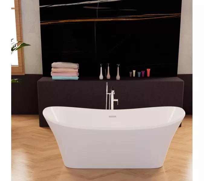 Ванна акриловая Frank F6104 White  170х75, Выбрать цвет: Белый