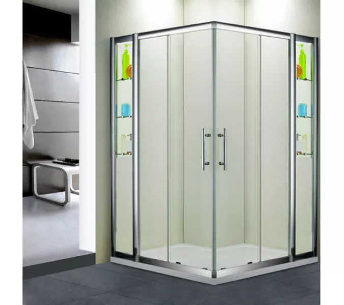 Душевой уголок RGW HO-312 (HO-31 + Z-42), Цвет стекла: прозрачное, Цвет профиля (вариация): Хром, Выбрать размер: 1100x1100