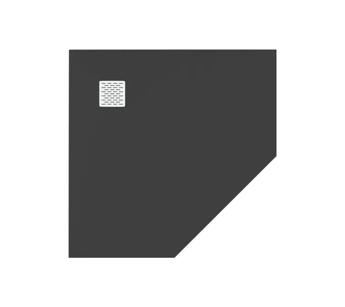 Поддон литьевой Essentia PNT  Чёрный, Выбрать цвет: Черный, Выбрать размер: 100х100