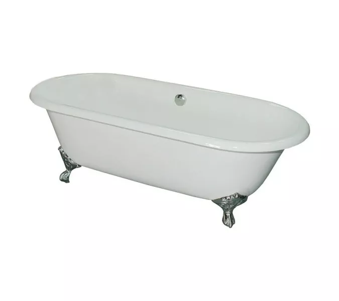 ВАННА чугунная ELEGANSA "GRETTA"  IRON FEET сhrome, изображение 2