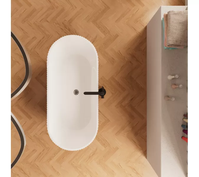 Ванна акриловая Frank F6103 White/Black  170х75, Выбрать цвет: Белый / Черный, изображение 4