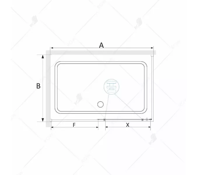 Душевой уголок RGW SV-42 (SV-12 + Z-050-2), Цвет стекла: прозрачное, Цвет профиля (вариация): Хром, Выбрать размер: 1000x800, изображение 3