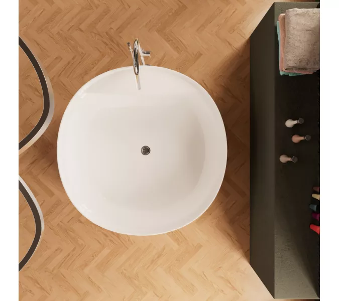 Ванна акриловая Frank F6169 отдельностоящая, изображение 4