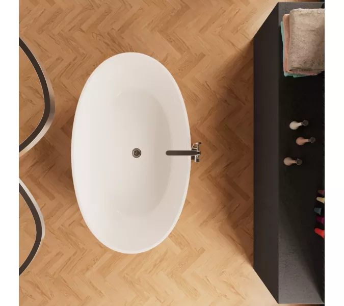 Ванна акриловая Frank F6139 отдельностоящая, изображение 4