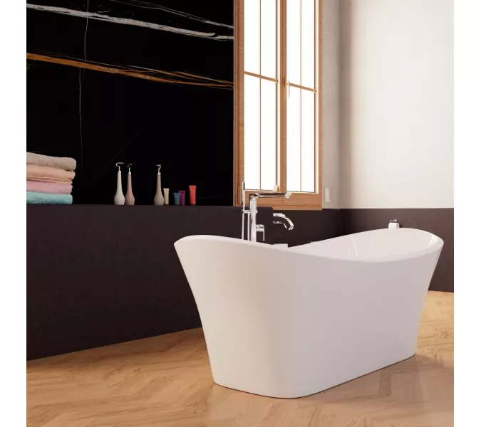 Ванна акриловая Frank F6104 White  170х75, Выбрать цвет: Белый, изображение 2