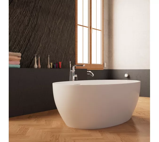 Ванна акриловая Frank F6139 отдельностоящая, изображение 2