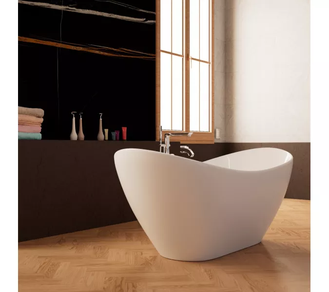 Ванна акриловая Frank F6107 White 170х75, Выбрать цвет: Белый, изображение 2